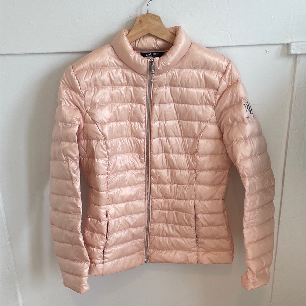 Polo by Ralph Lauren Light Pink Puffer Jacket - Picture 1 of 9